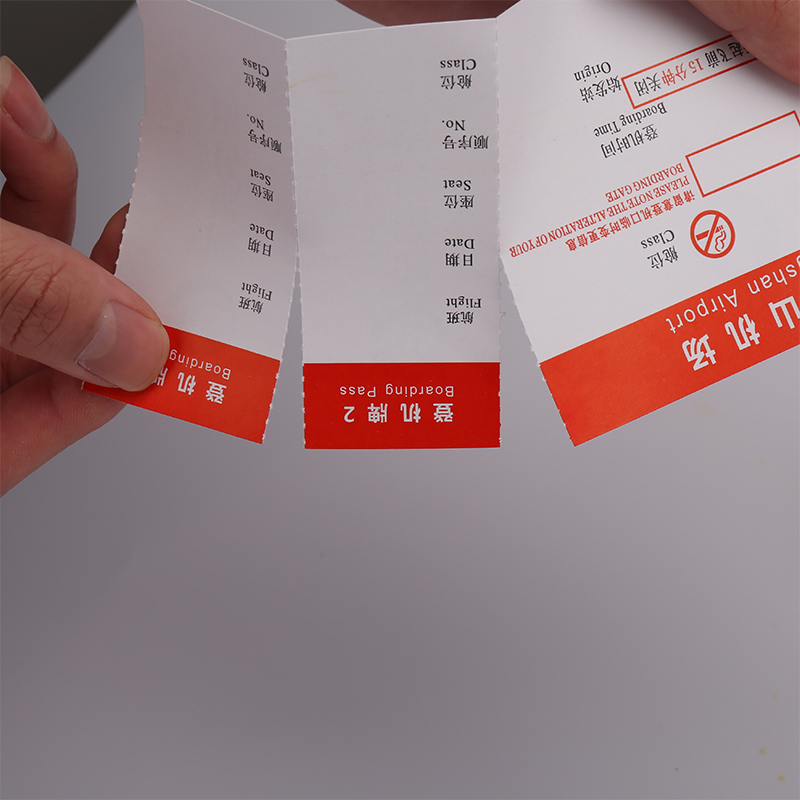 180 -185 Standard Luggage Tag Boarding Pass Printing