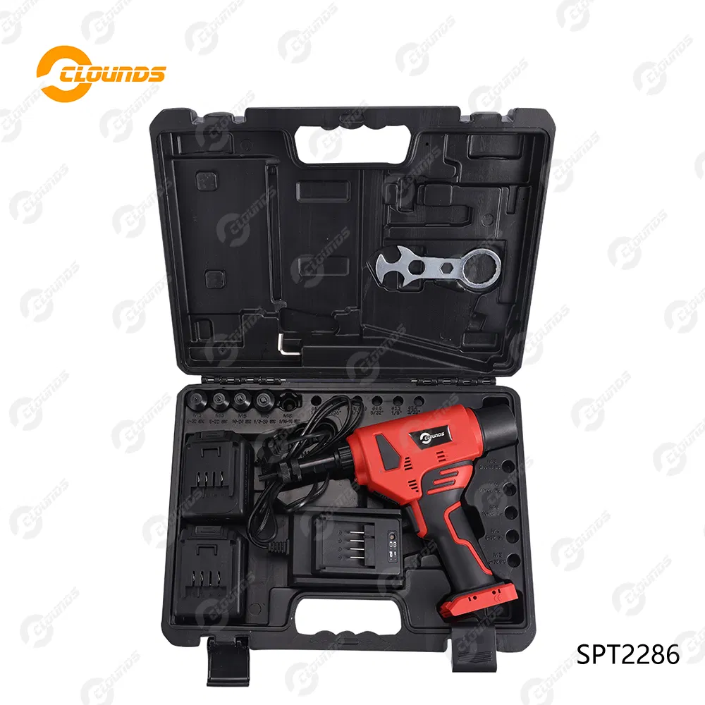 Spt2286 M3-M8 Rechargeable Heavy Duty Brushless Cordless Hand Riveter Gun