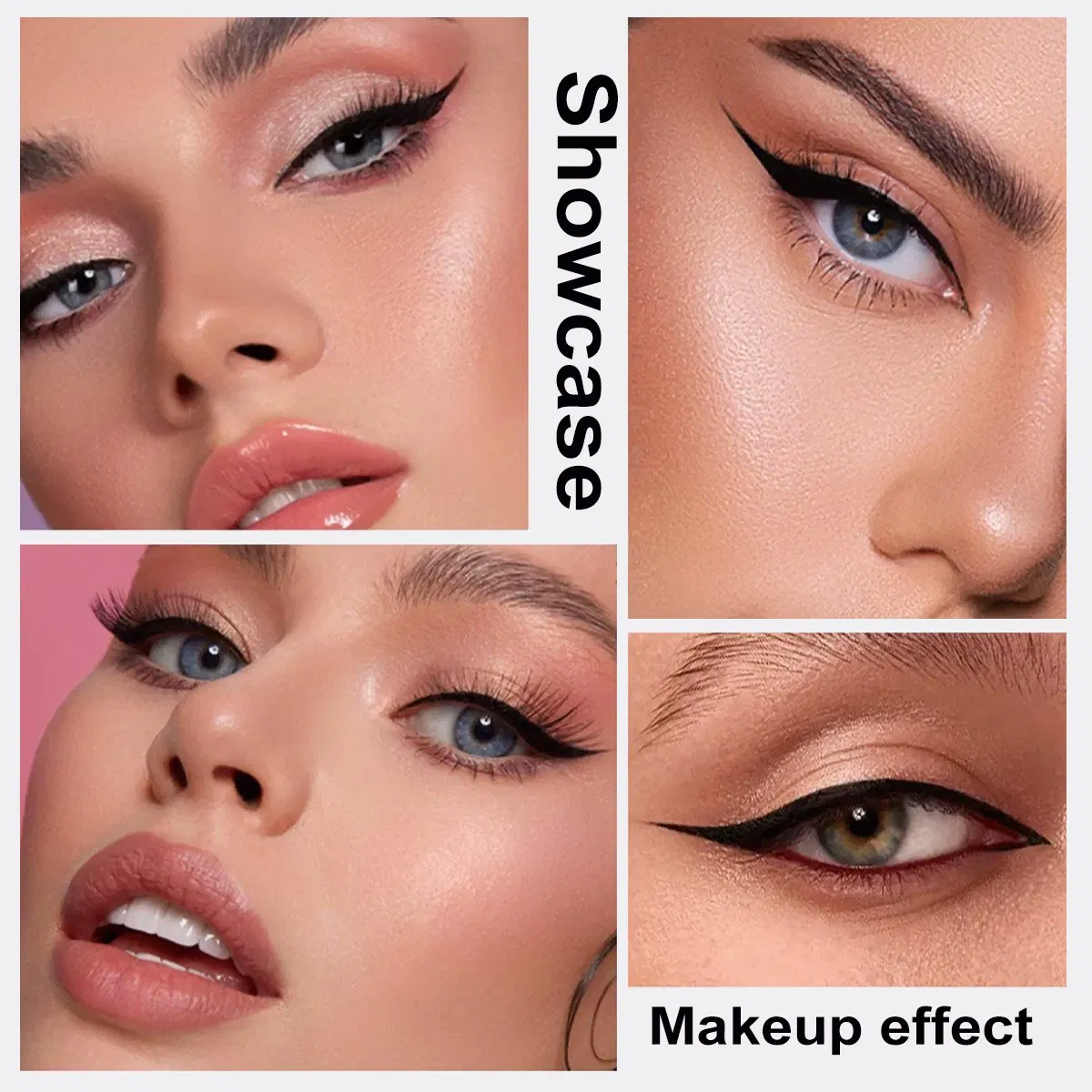 Best Permanent Hypoallergenic Natural Vegan Waterproof Smudge Proof Liquid Eyeliner OEM Manufacturing