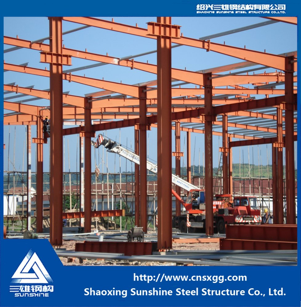 High Quality Painted Structure Steel Light Prefabricated Workshop Building Material