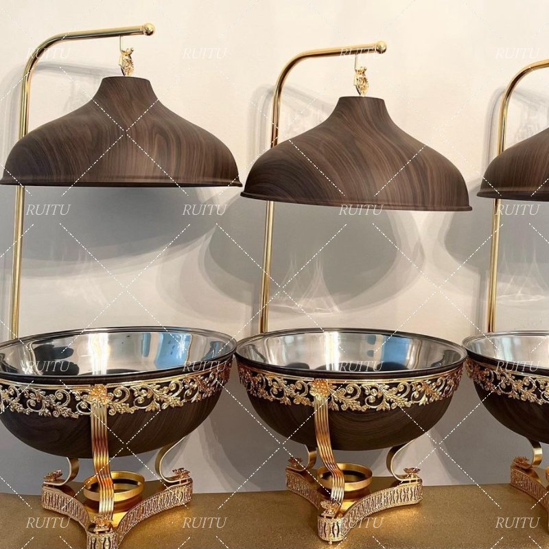 Marmite Chauffante Catering Hanging Full Restaurant Hotel Food Warmer Chafing Dish Buffet Set