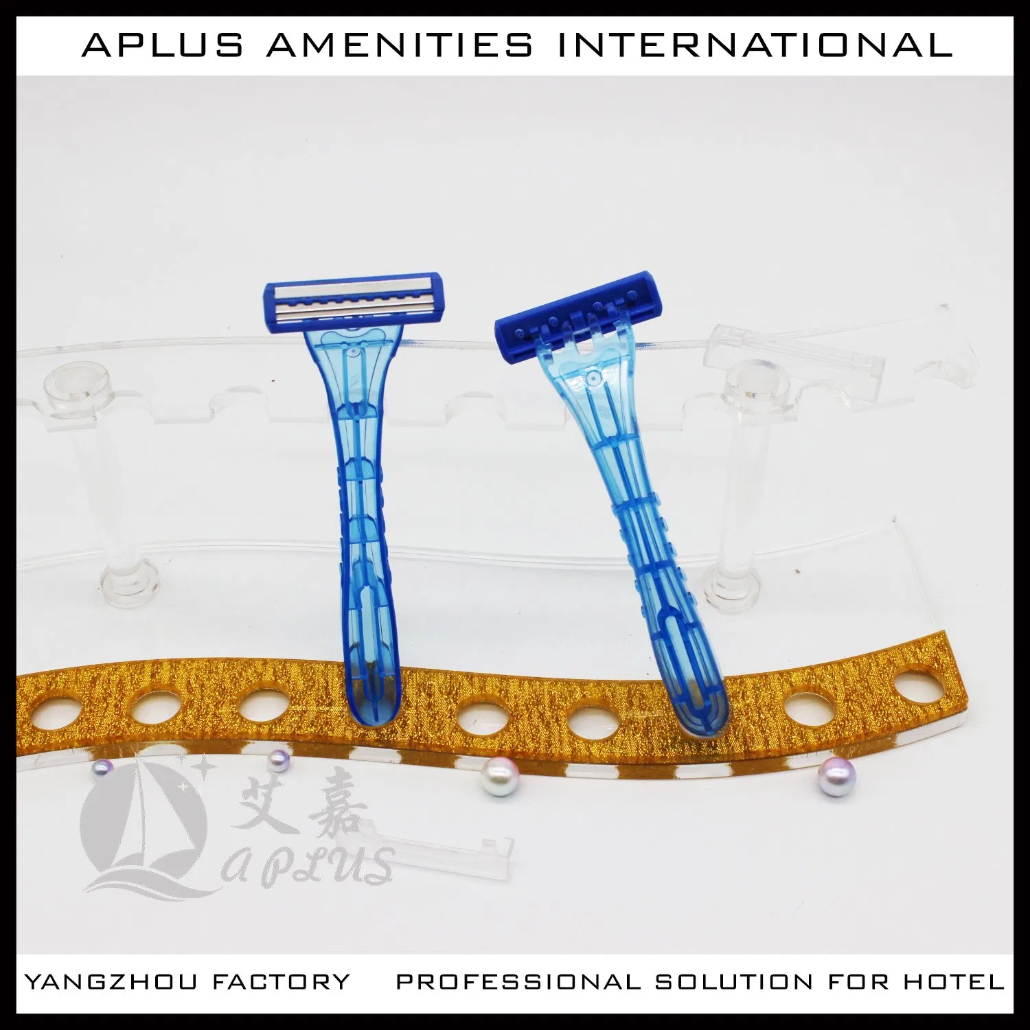 Trendy Customizable Hotel Shaving Kits: Disposable Facial Razors 06