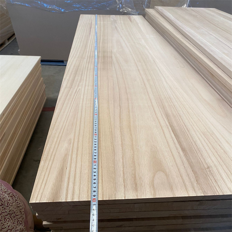 Paulownia Edge Glued Panels with Natural Color 22mm Thickness
