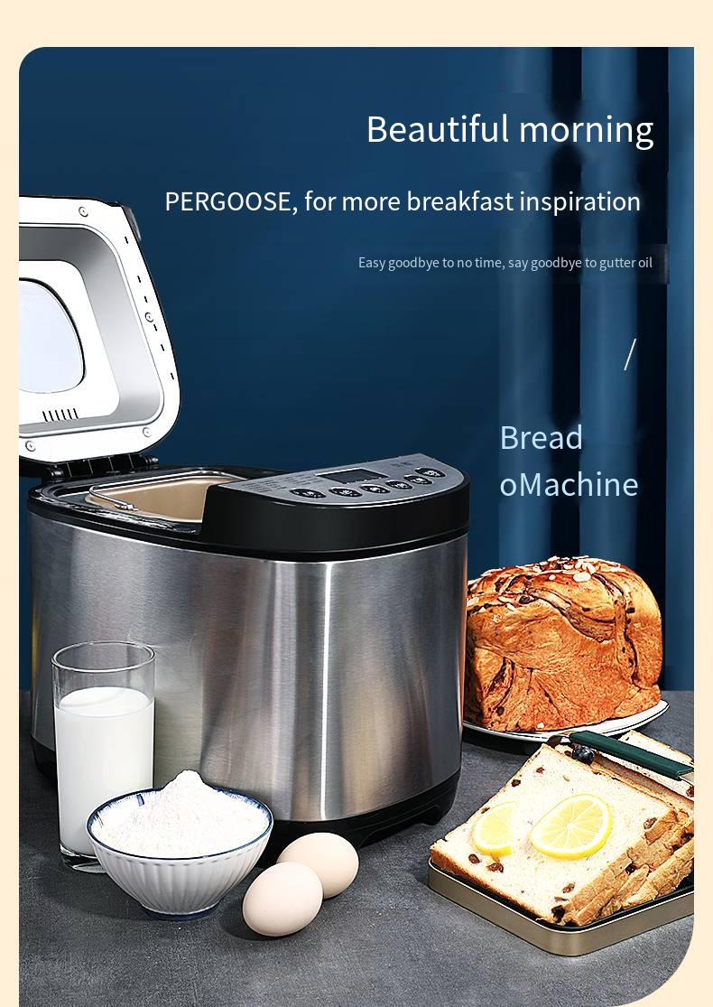 Small Kneading Dough Fermentation Intelligent Bread Machine Maker