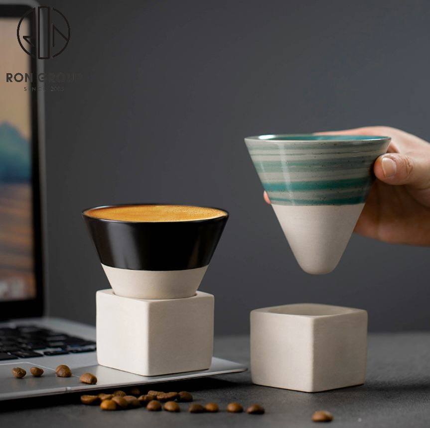 Hot Selling Melamine Creative Ceramic Porcelain Afternoon Tea Cappuccino Coffee Mug&Cup with Saucer for Home Hotel Restaurant Drinkware