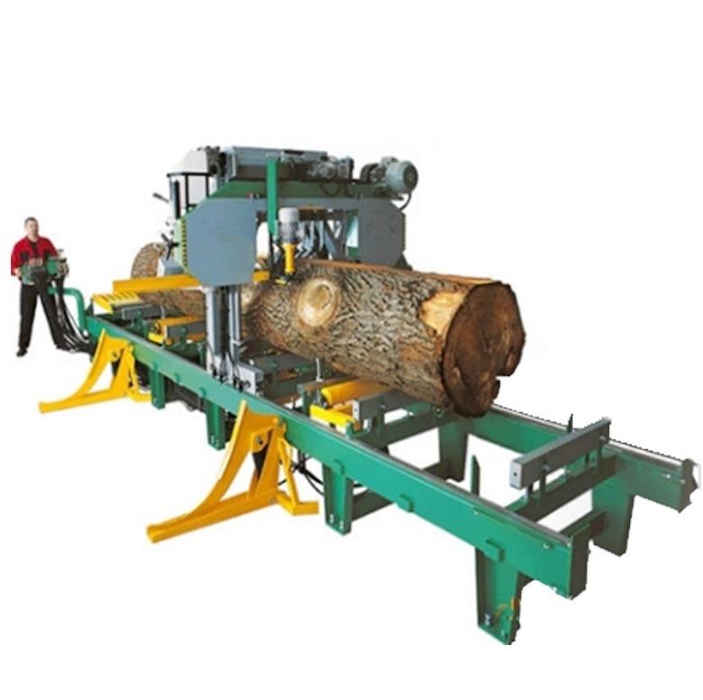 Ленточная пила по дереву горизонтальная для бревен MJ1300