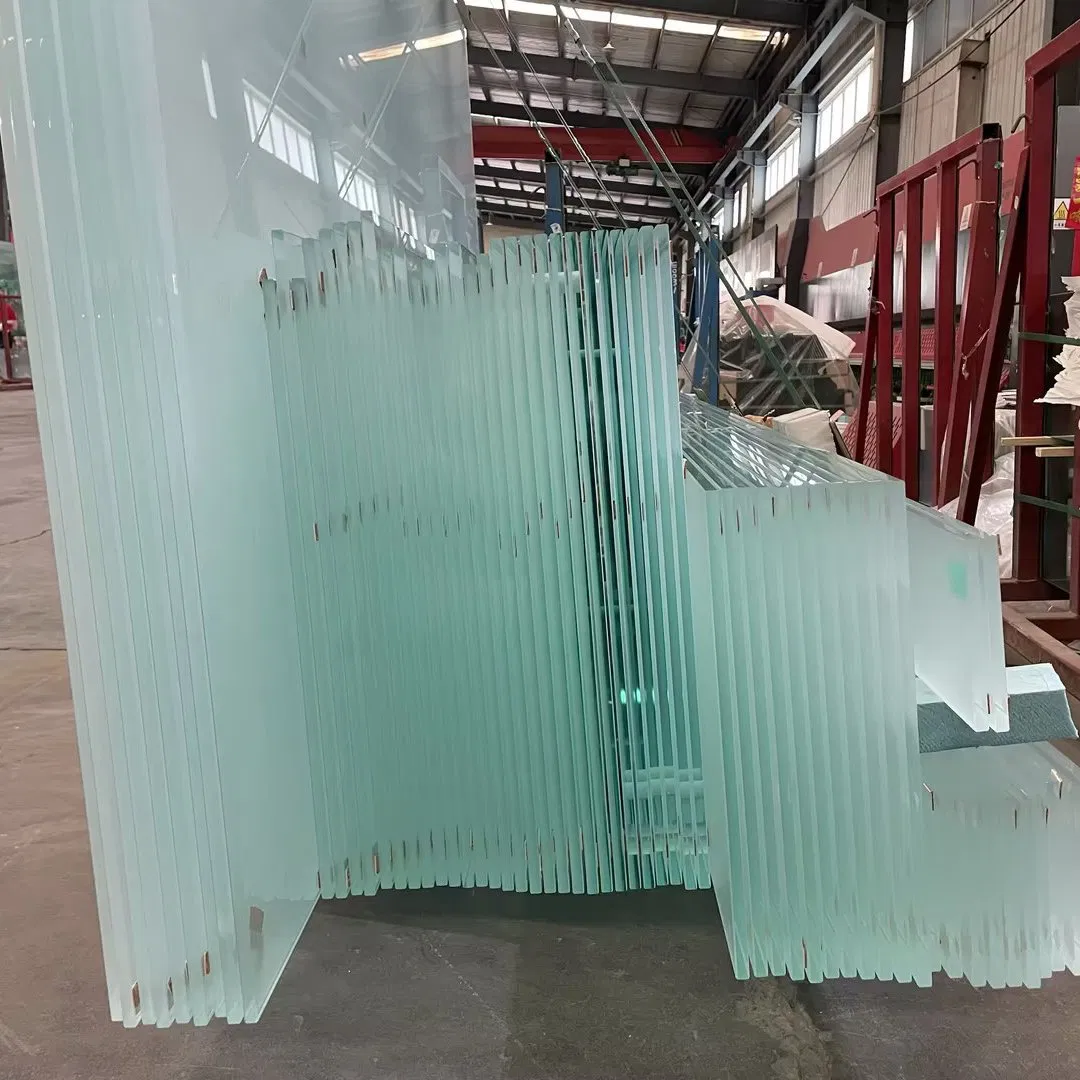 5mm 6mm 8mm 10mm 12mm Clear and Extra Clear Acid Etched Frosted Glass for Window Door and Office Partitions