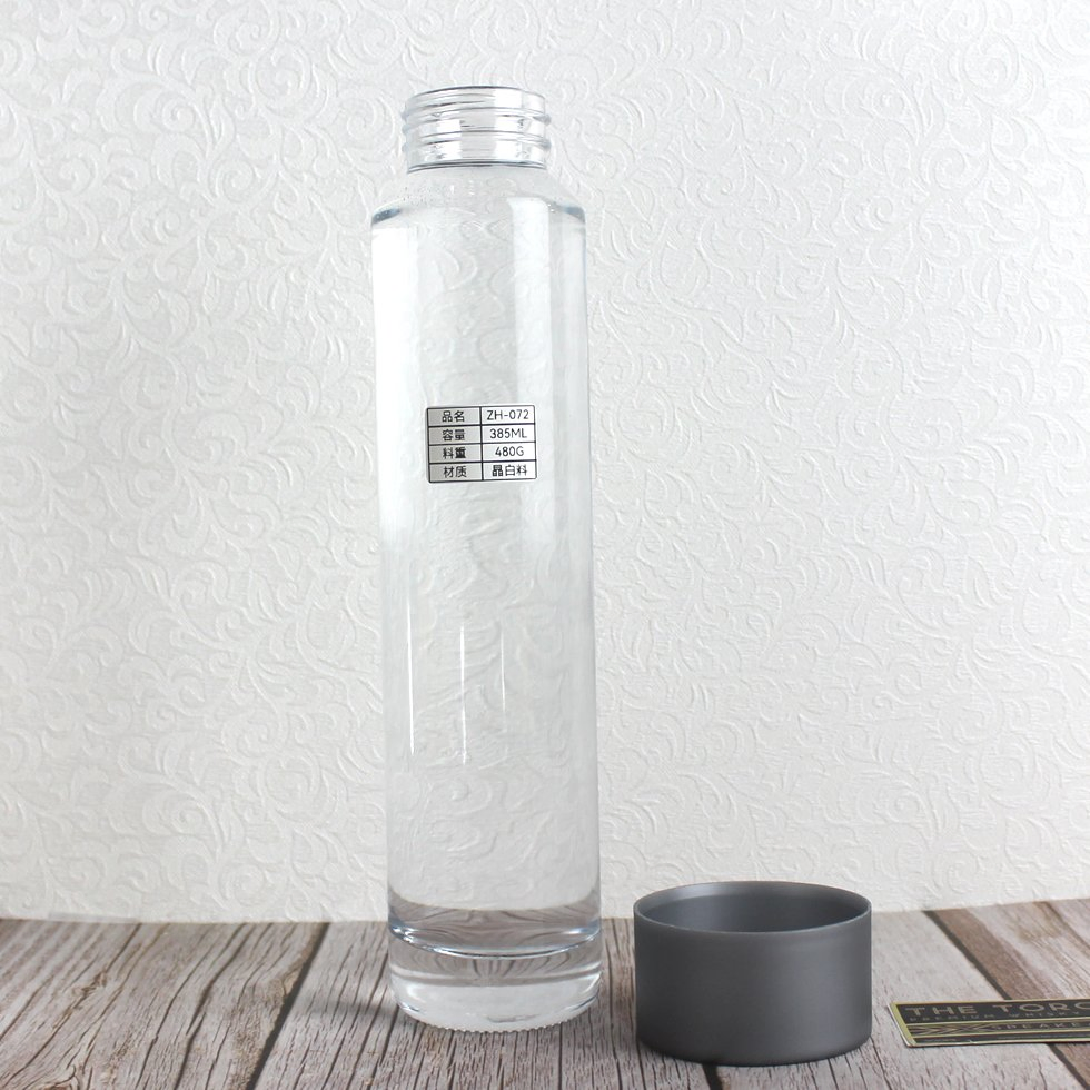 Стеклянная бутылка для напитков Voss 800мл с печатью