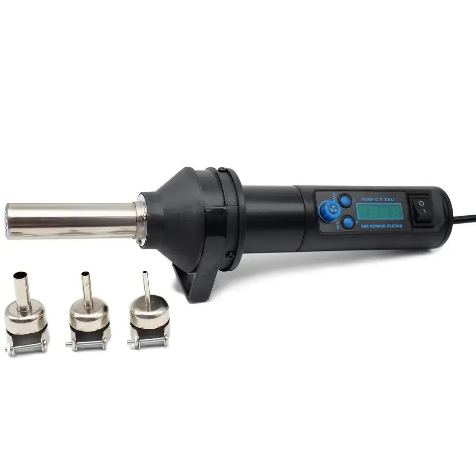 8032D Portable 220V LCD Digital Display Hot Air Gun Soldering Iron Station and Heat Gun Desoldering Temperature Control