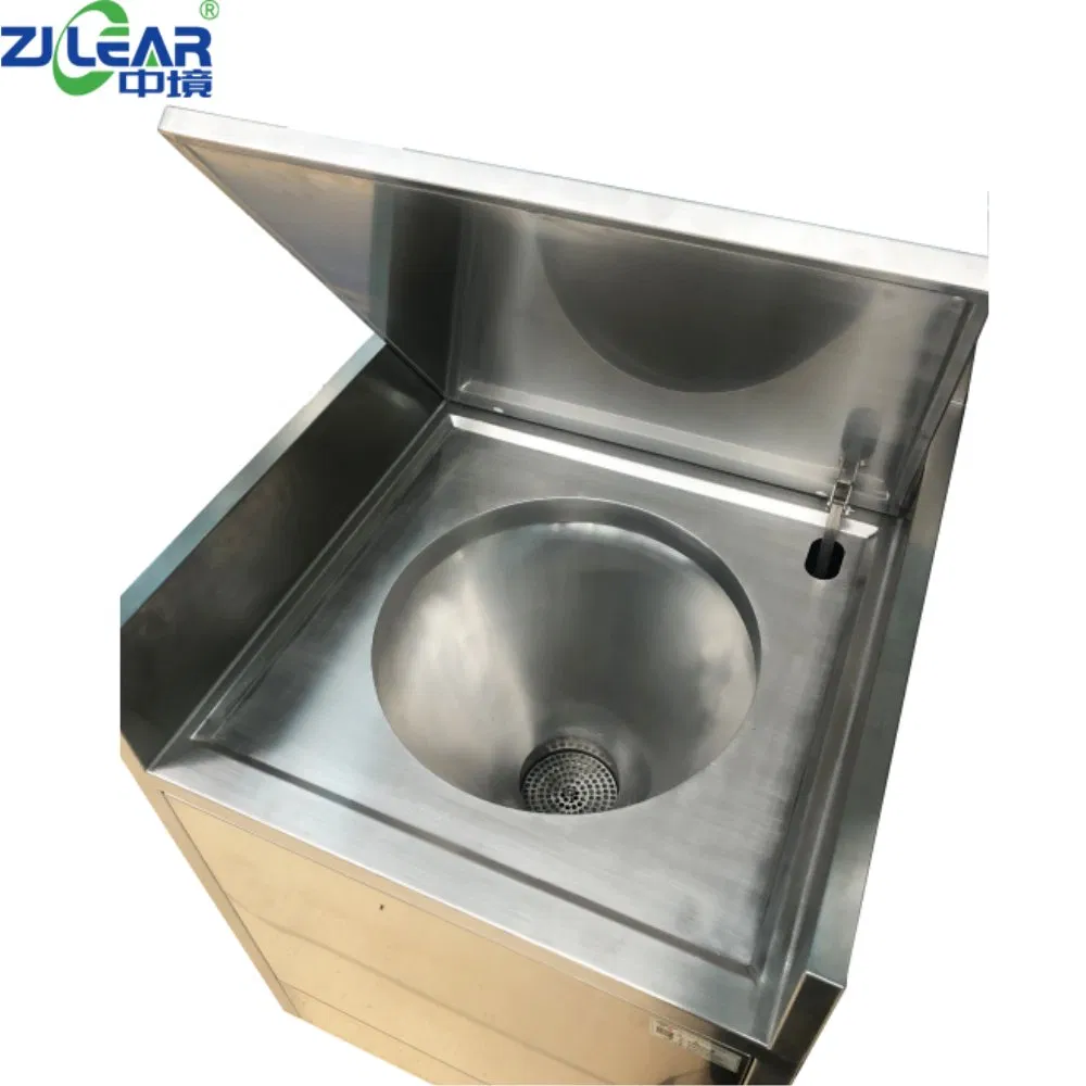 Surgical Operating Room Waste Disposal Sink and Garbage Bin