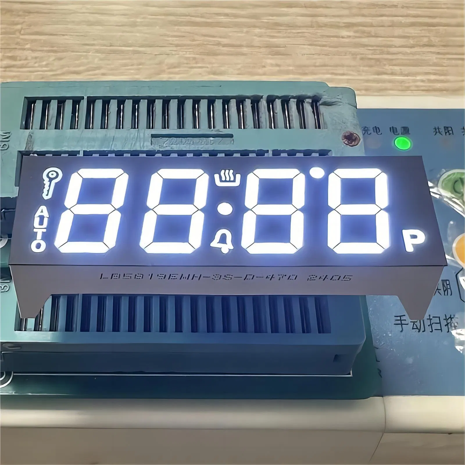 White LED Display 7 Segment 4 Digit for Oven 58.2*19mm