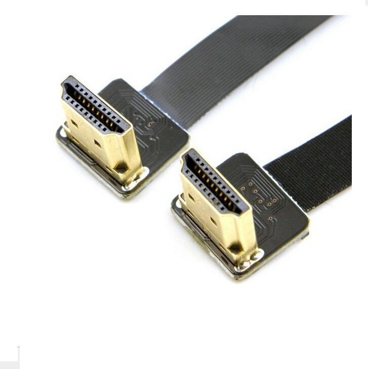 90 Degree Elbow Angled Flat Ribbon HDTV FPC Fpv Cable 11.8thin HDTV HDMI Cable