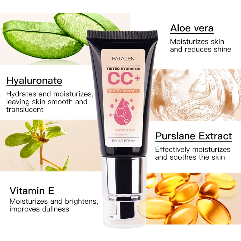 Whitening Cc Concealer Moisturizing&Brightening Cc Liquid Foundation