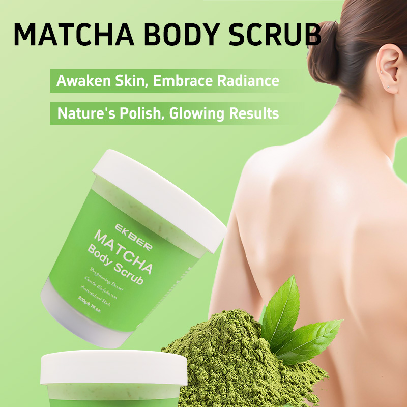 Matcha Skin Scrub Exfoliating Smoothing Matcha Scrub Oil Control Deep Cleaning Natural Organic Matcha Body Scrub
