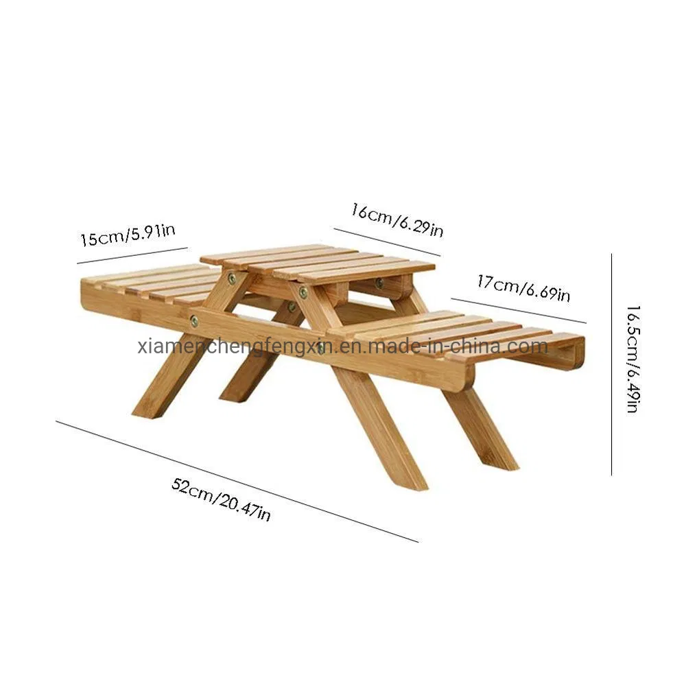 Stylish 2 Tier Wooden Plant Stand for Outdoor Spaces