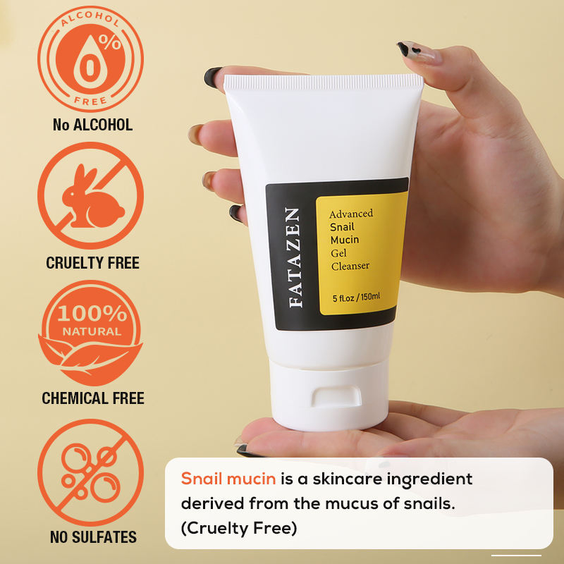 Private Label Jelly Moisturizing Anti Acne Treatment Face Wash Gel Deep Cleansing Gel Smoothing Foaming Snail Facial Cleanser