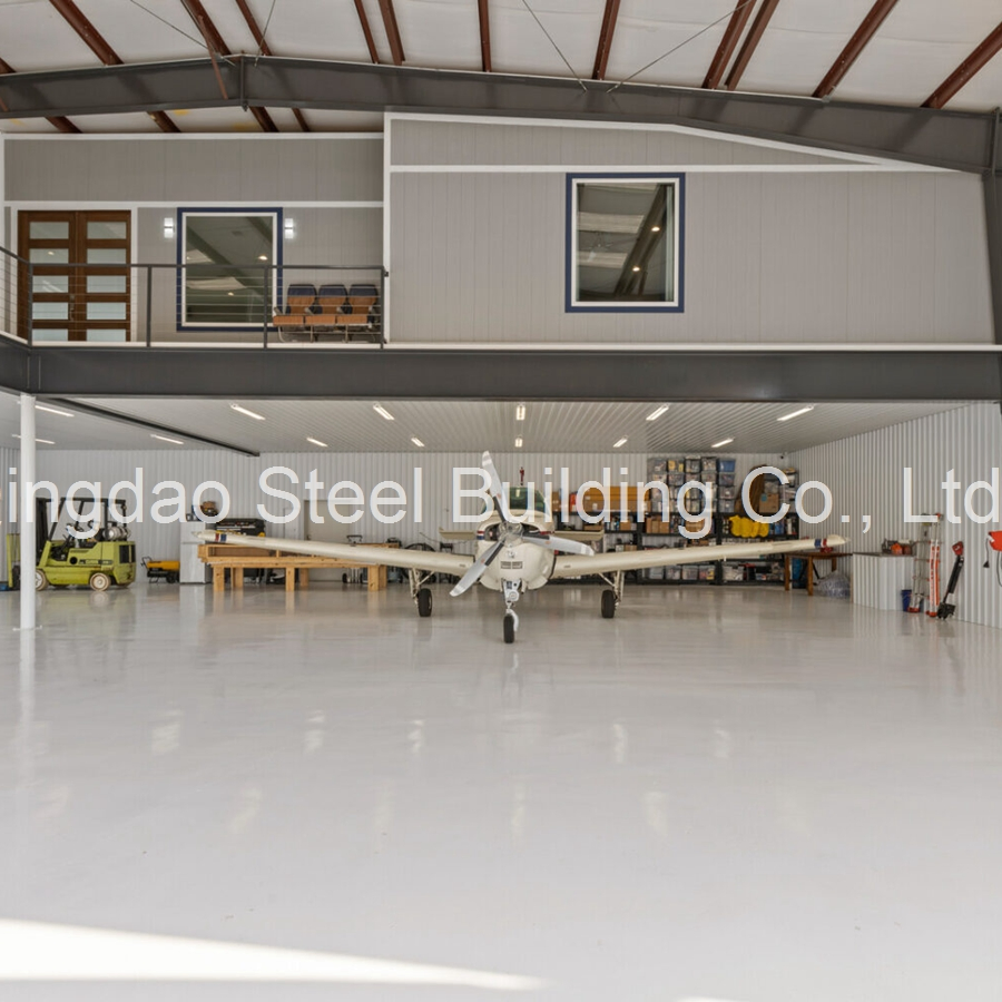 Deign High Quality Prefaricated Workshop Prefab Steel Structure Airplane Shed Aircraft Hangar