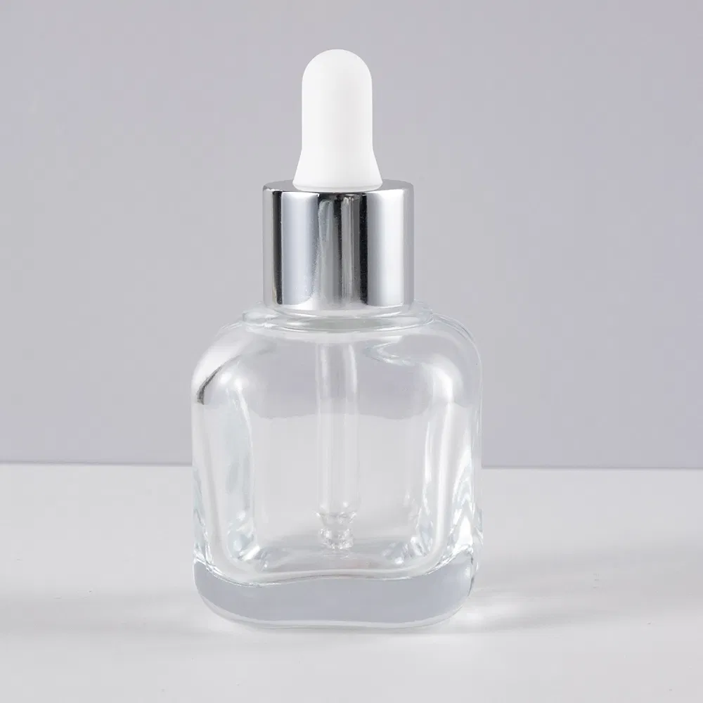 10ml 20ml 30ml 40ml 50ml 60ml 100ml Empty Frosted Amber Flat Shoulder Eye Dropper Essential Oil Serum Bottles with Pipette