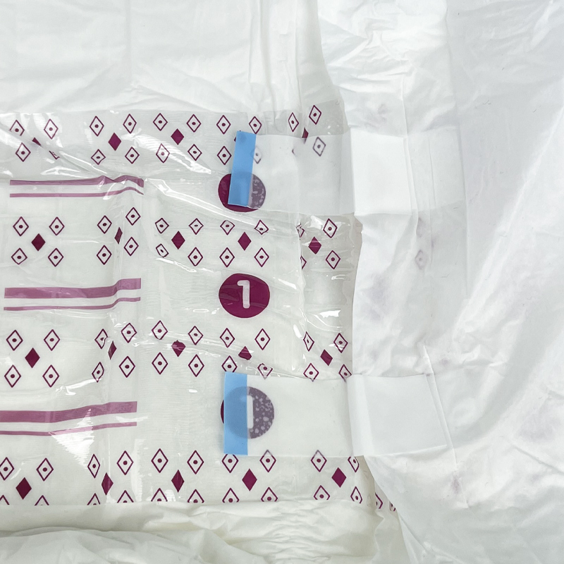 Women Underwear Film Wholesale Price Printed Absorbent Disposable PE Adult Diaper