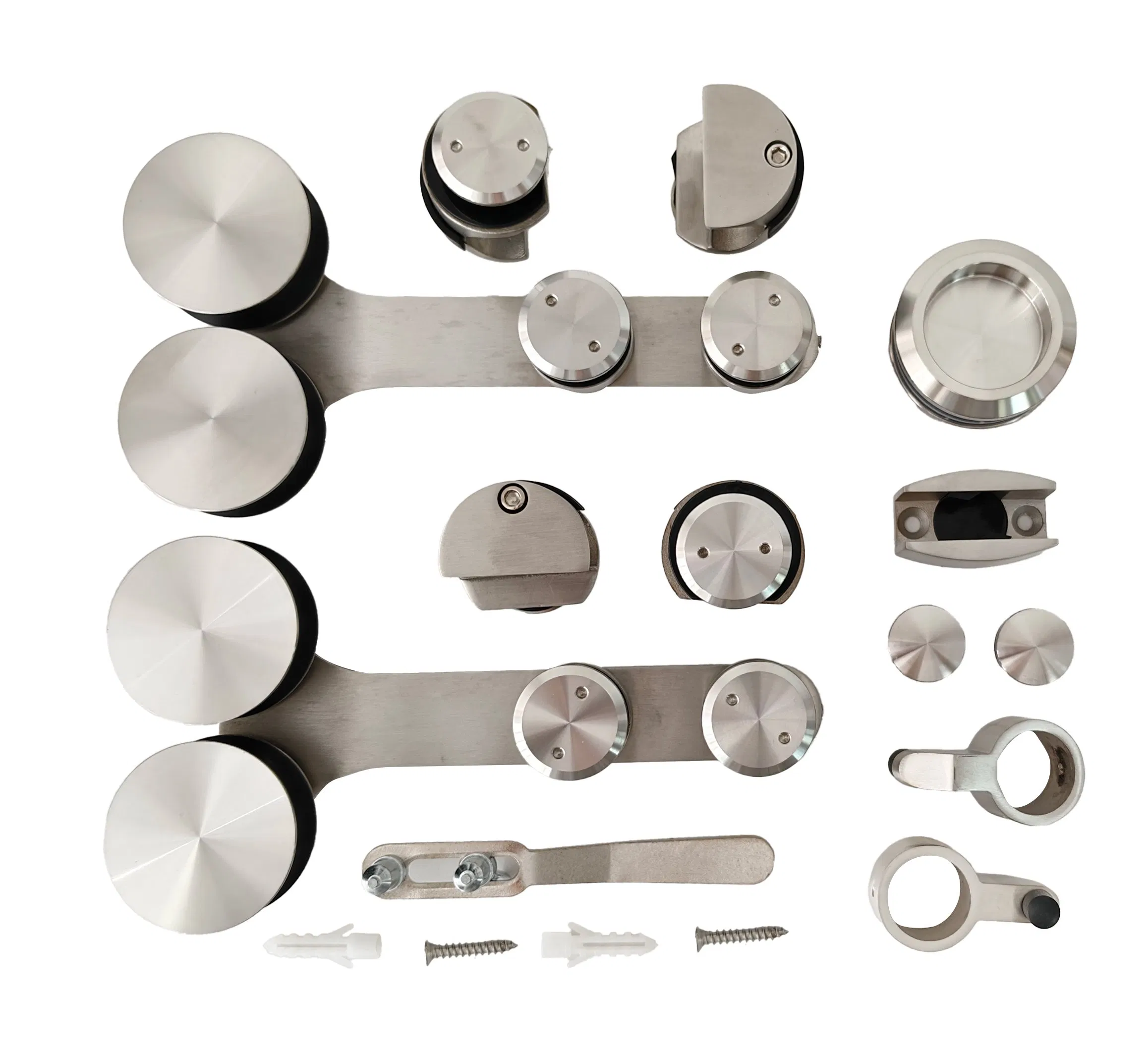 Комплект фурнитуры для раздвижной стеклянной двери в ванную