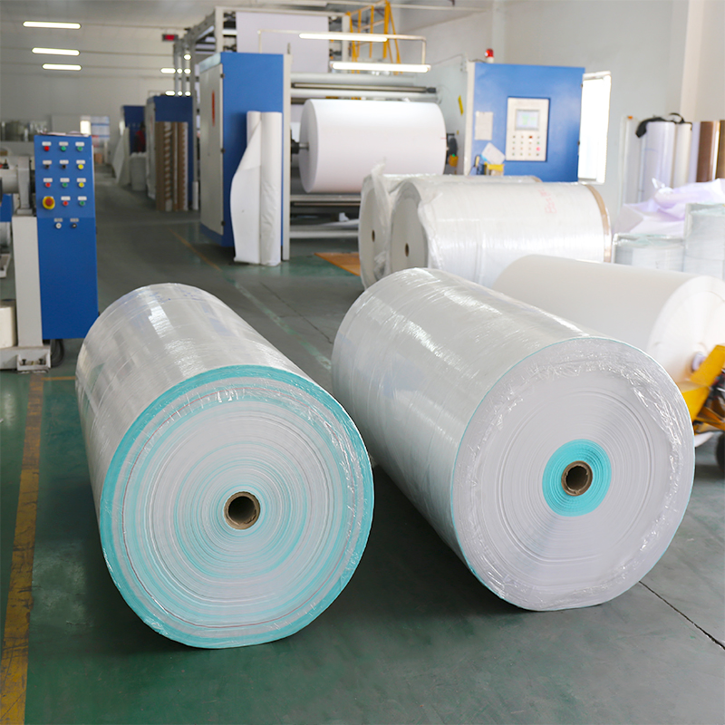 Eco Thermal Paper Self-Adhesive Label Rolls Material with Blue Glassine Liner Label Material