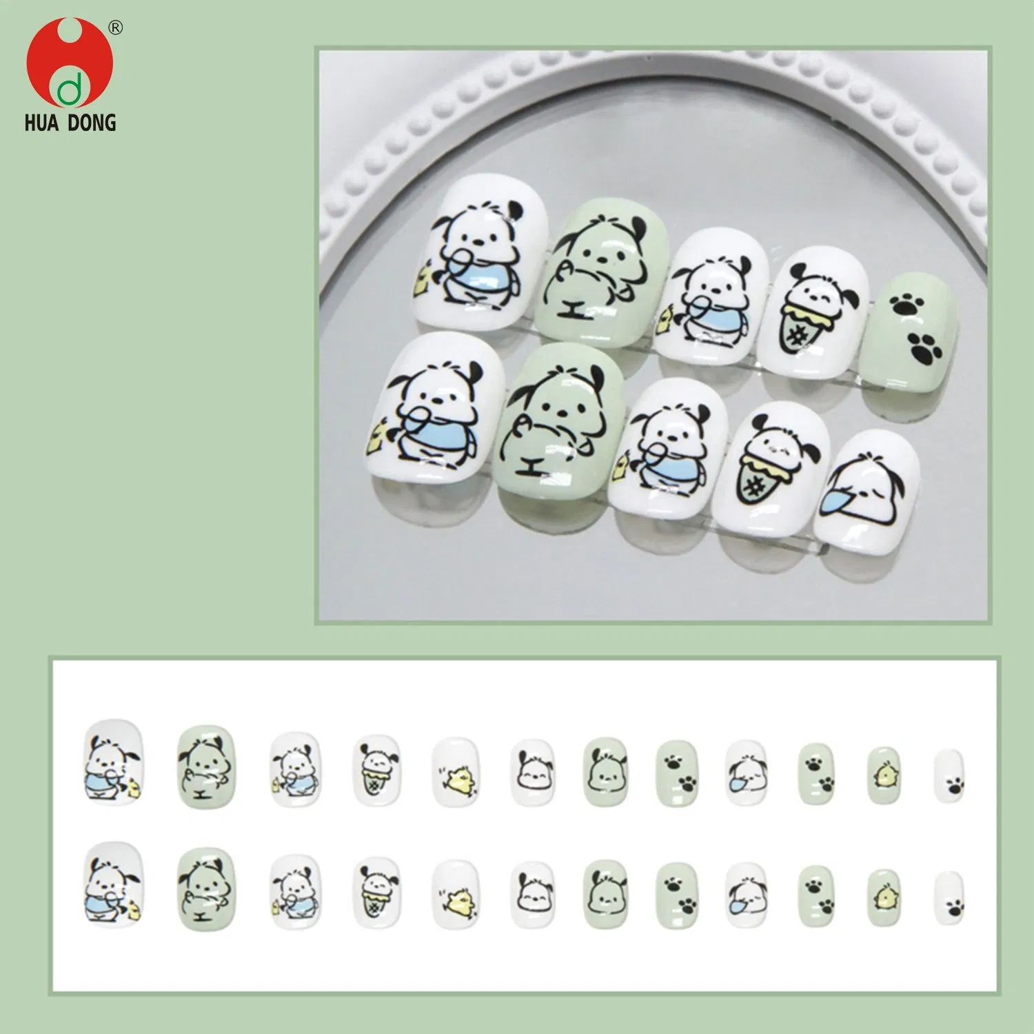 New Product Nail Tips Press-On Nails Cute Nail Art Manicure Set Custom Nail Tips Trendy Nail Designs Long Nail Tips Nail Glamour Kids Manicure Kit Fancy Nails