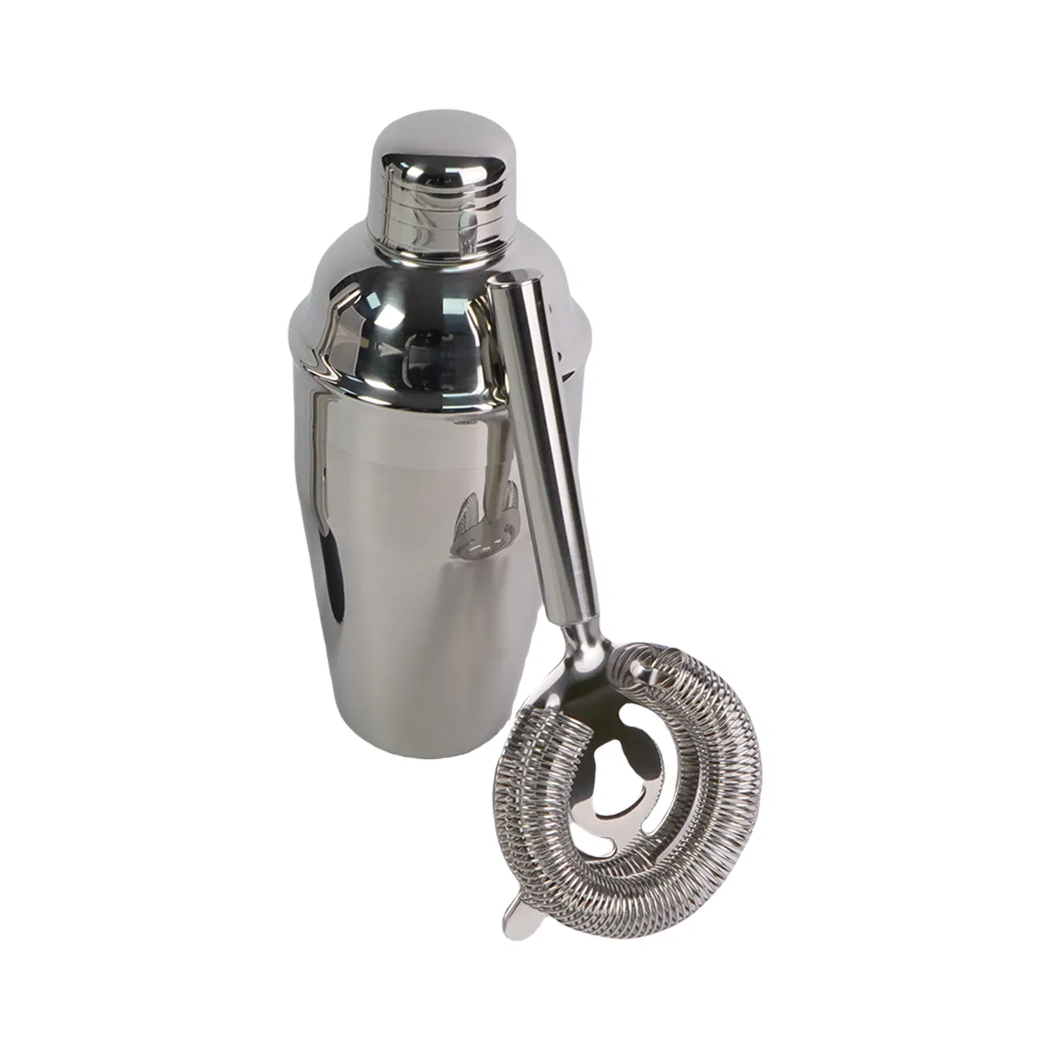 Personalised Classic Silver Cocktail Shaker Bartender Cocktail Kit