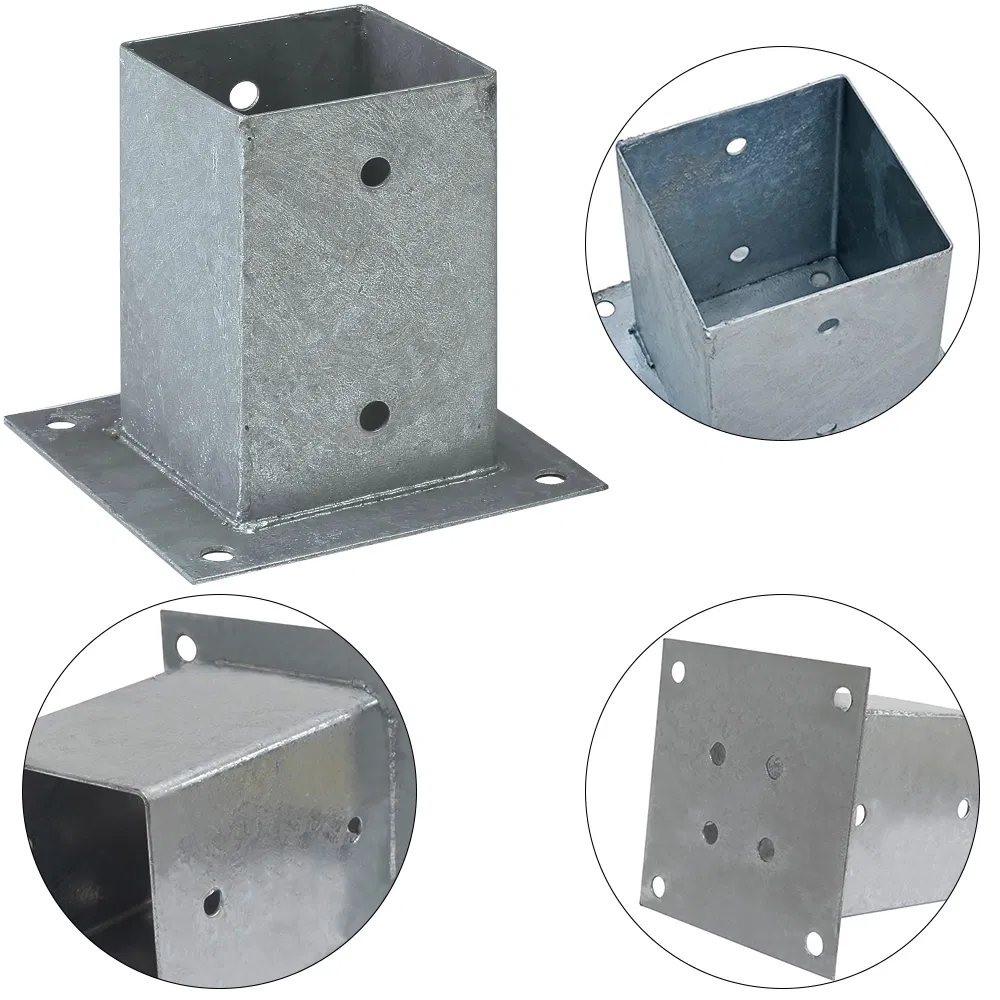 Грунтовый анкер квадратный с оттяжкой, оцинкованный