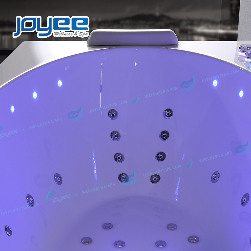 Угловая гидромассажная ванна Joyee с LED-подсветкой