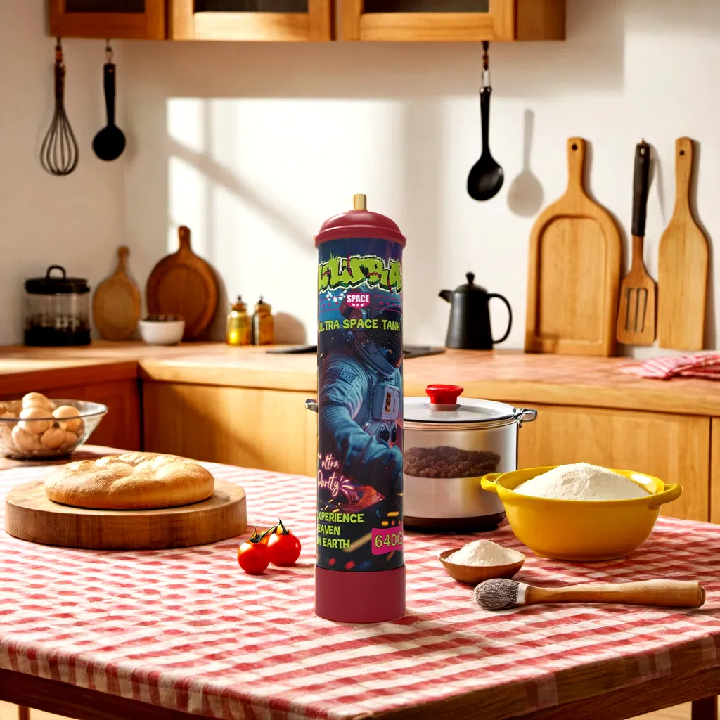 Large Whipped Cream Charger with Free Nozzle for Bubble Tea Decorations