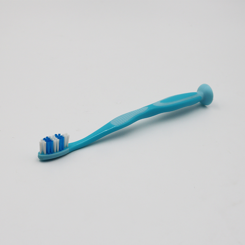 Soft Bristle Kids Toothbrush with Suction Cup for Travel
