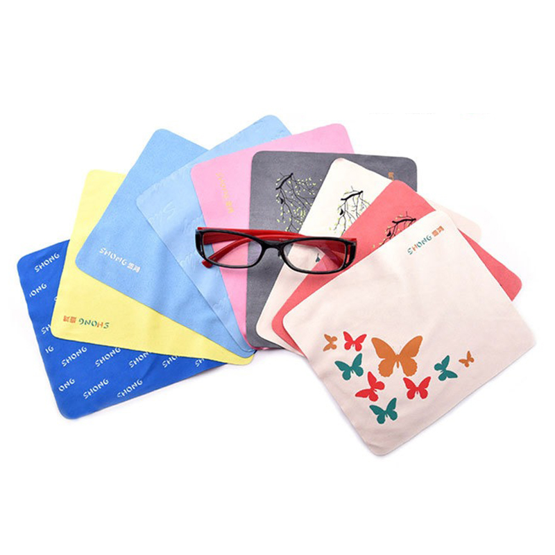 Wholesale Cheap Custom Logo Print Reusable Mobile Phone Computer Screen Camera Lens Sunglass Eyeglass Glasses Soft Microfiber Cleaning Cloth for Promotion Gift