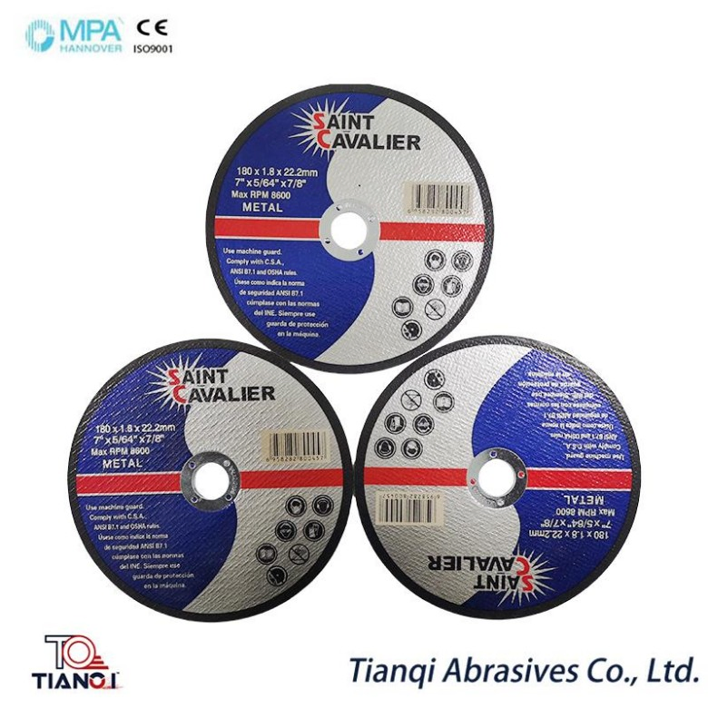 White Aluminum Oxide 180X1.8X22.2mm Cutting Wheel for Cast Steel