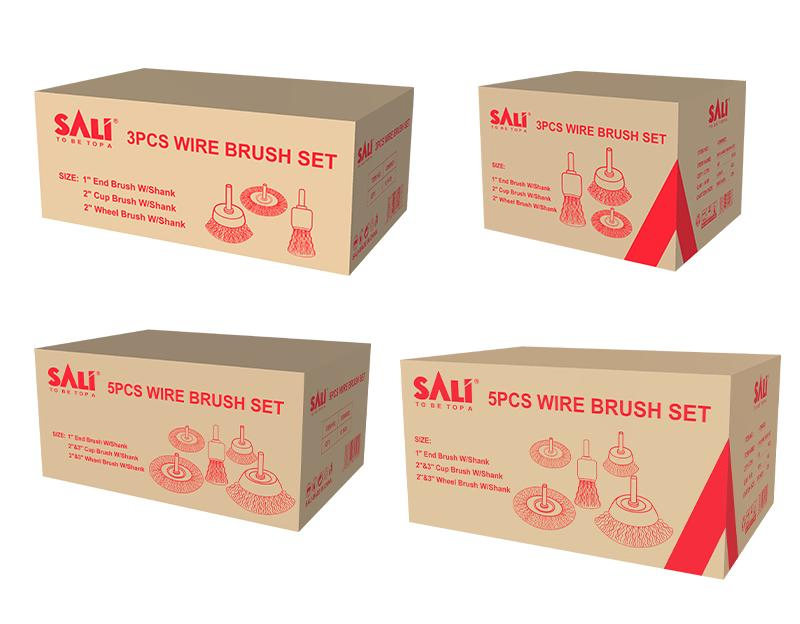 Sali 5PCS 0.3mm Wire High Quality Wire Brushes Set