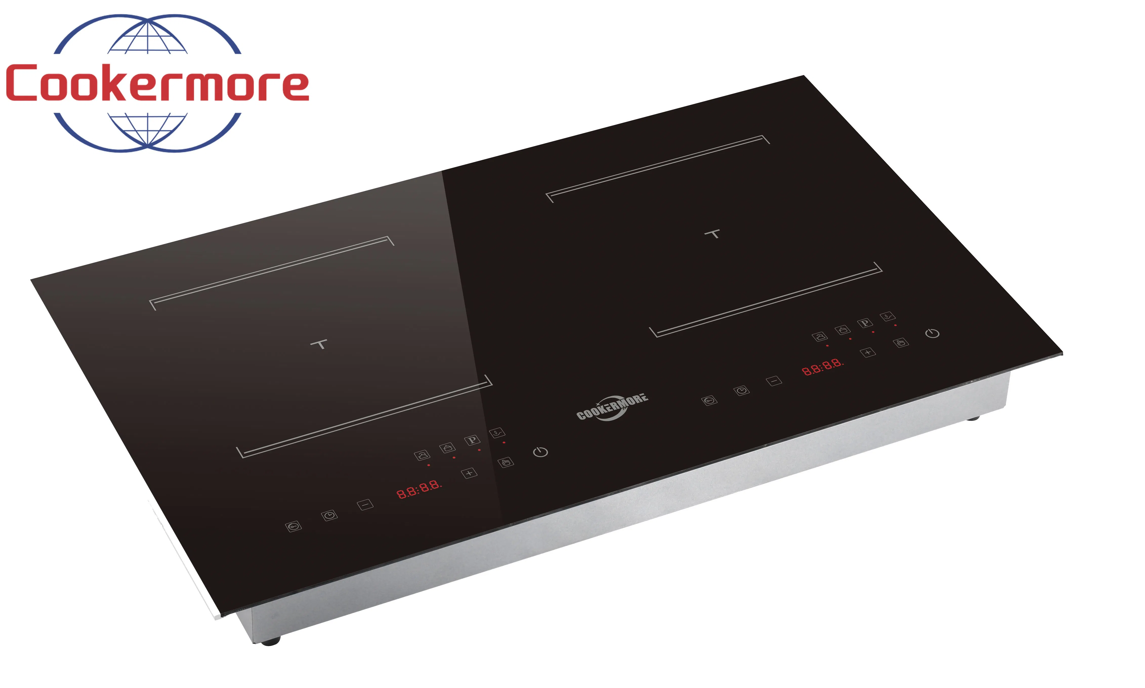 High-Power 2200W Induction Cooktop with Double Burner Design