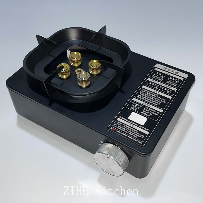 Outdoor Cassette Stove Four Head Portable Cass Fondue Outdoor Barbecue Stove