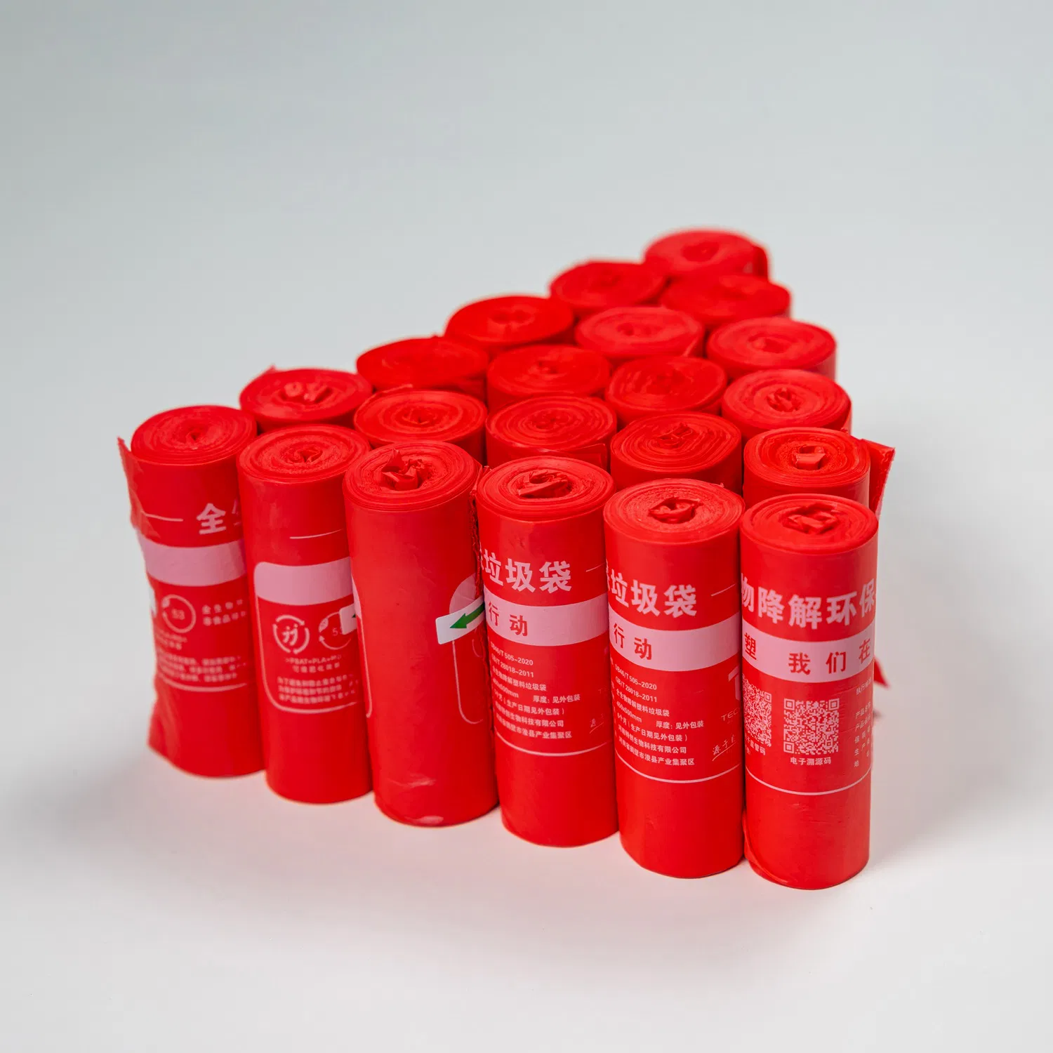 Customizable En13432 Compostable Plastic Garbage Bag Biodegradable Kitchen Waste Trash Bag