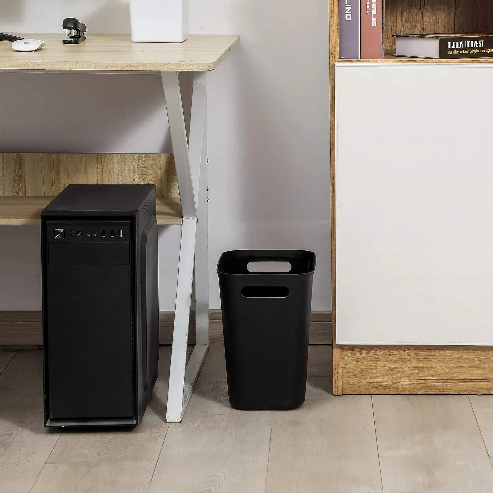 Eco-Friendly Garbage Waste Bin with Easy Open Lid Design