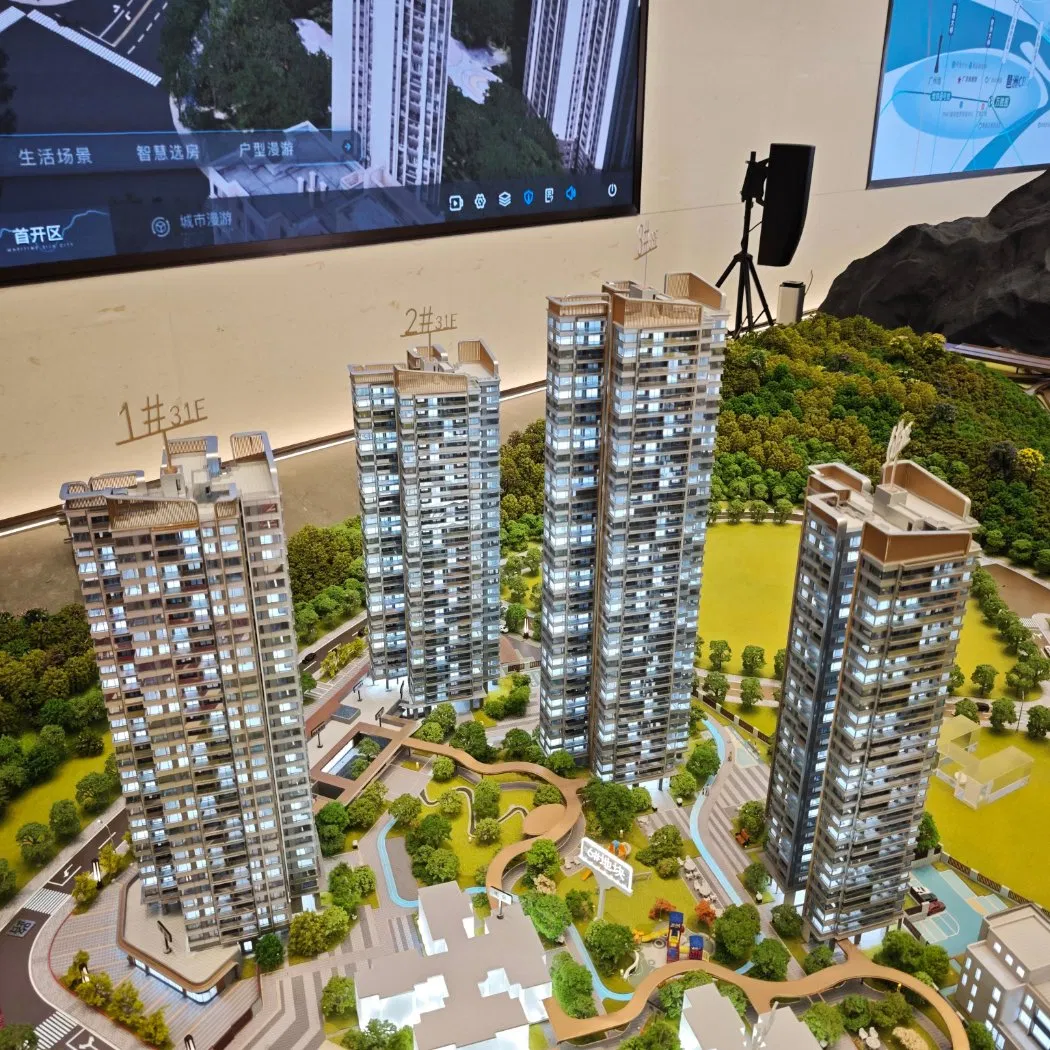 High Quality 3D Building Models with Lights for Real Estate Sales