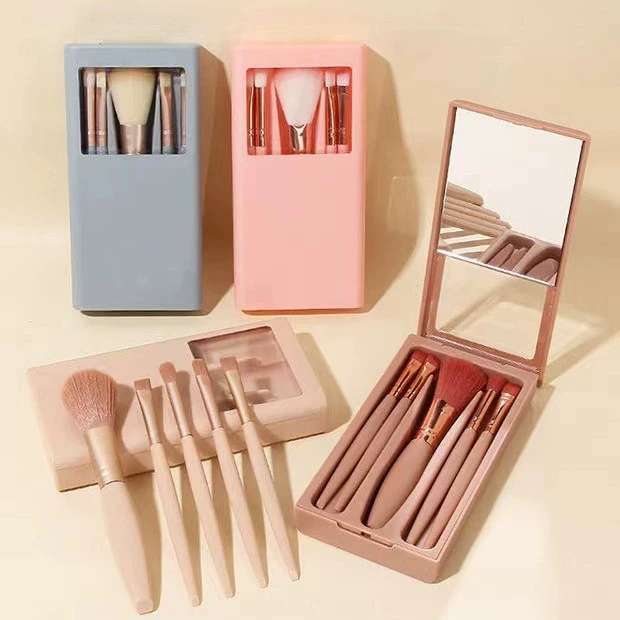 Professional Travel Makeup Brush Set Private Custom Compact Foundation Concealer Brushes