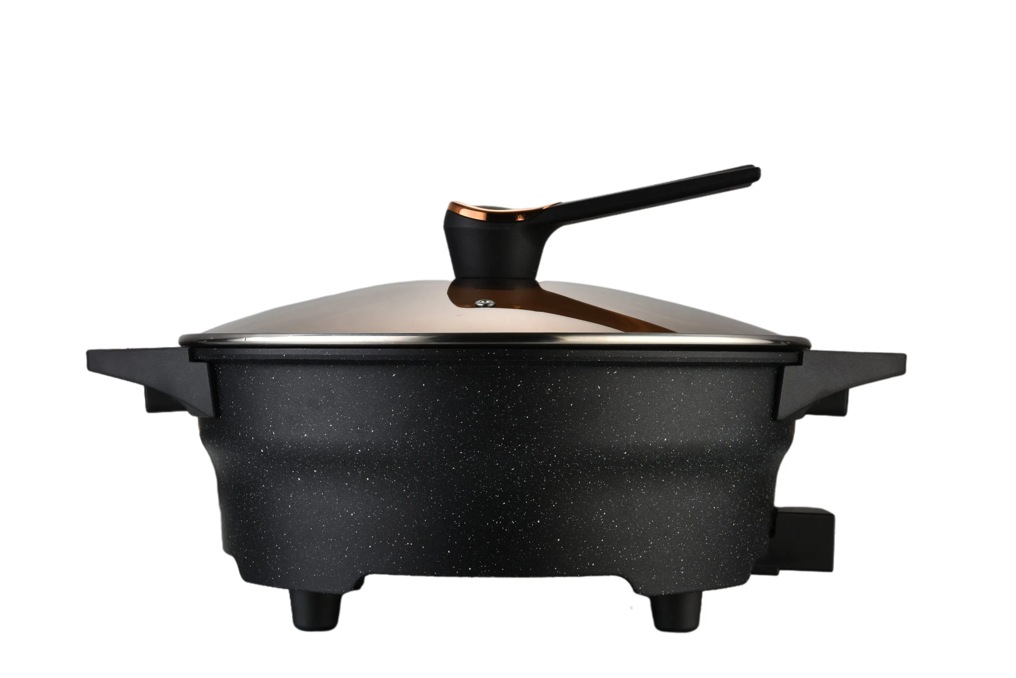 Electric Pot Cooking 1500W Non-Stick Steam Fish Frying Pan Skillets 32cm