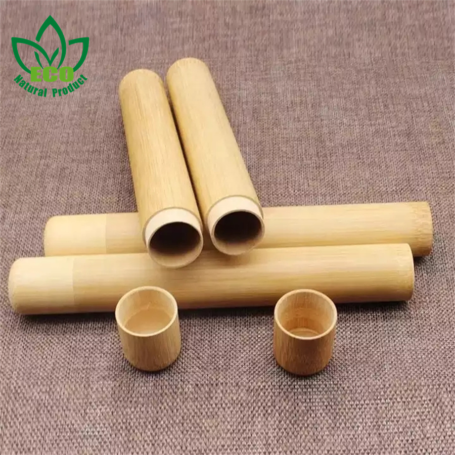Biodegradable Eco-Friendly Bamboo Travel Case Toothbrush Bamboo Toothbrush Holder