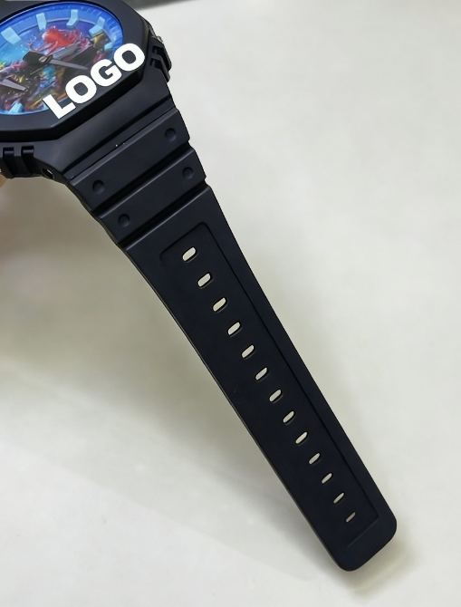 Youth-Designed New Fashion Men's Black Watch, High-End Luxury Minimalist Scale Men's Watch, Personalized Versatile Quartz Watch.