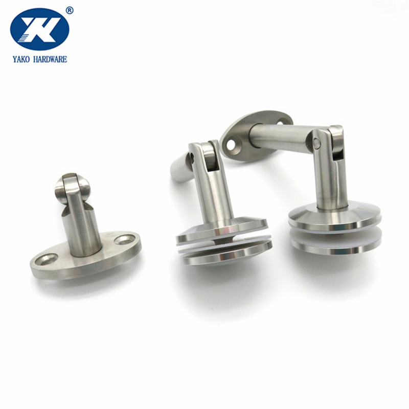 Stainless Steel Adjustable Support Clamp Glass Awning Canopy Stair Balcony Handrail Post Bracket Connector