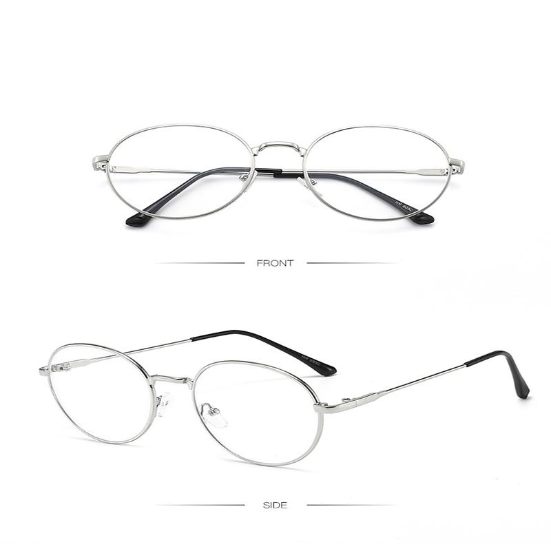 Classic Round Metal Clear Lens Glasses Frame Circle Eyeglasses Metal Optical Frames for Women