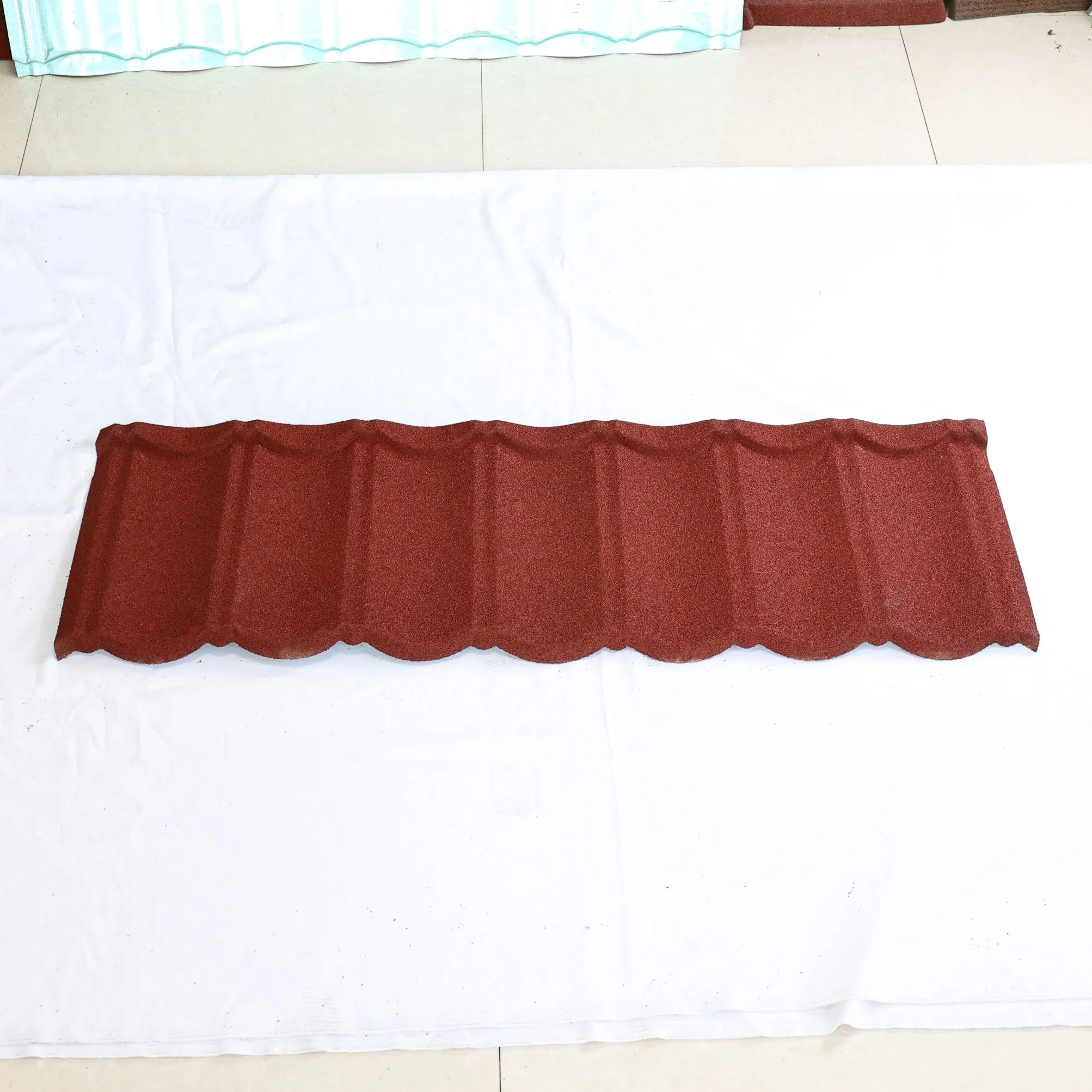 1340mm*420mm Colorful Aluminized Zinc Steel Roofing Sheet Stone Coated Steel Roof Tile for Nigeria