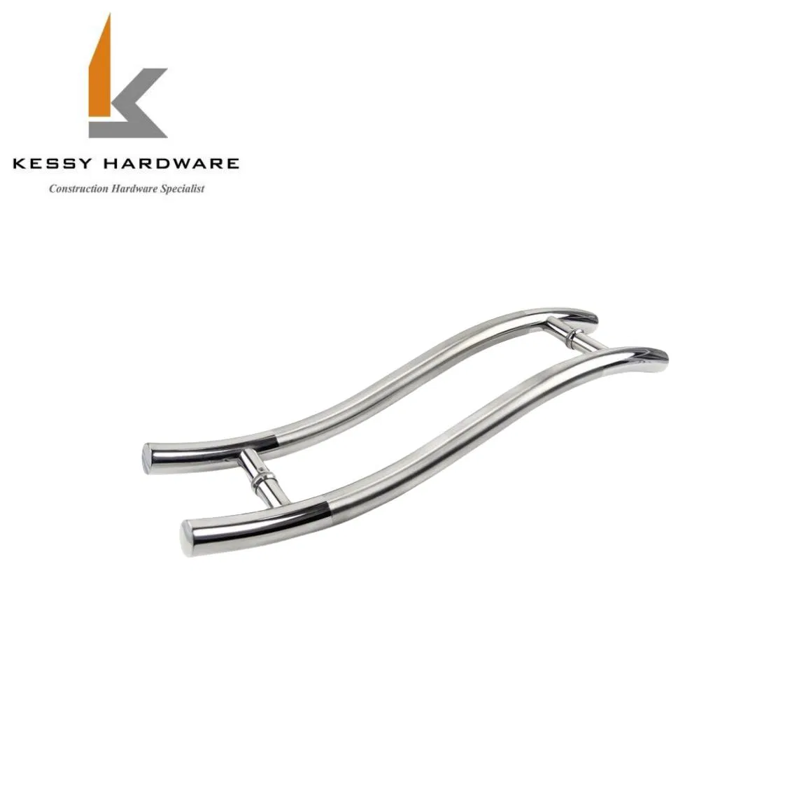 Ручка для стеклянной двери S-образная, нержавеющая сталь