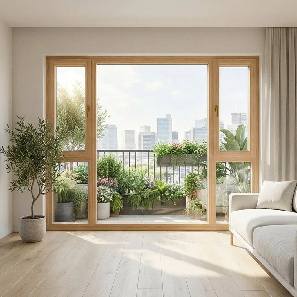 Structural Aluminum Clad Wood Windows with Custom Unitized Design