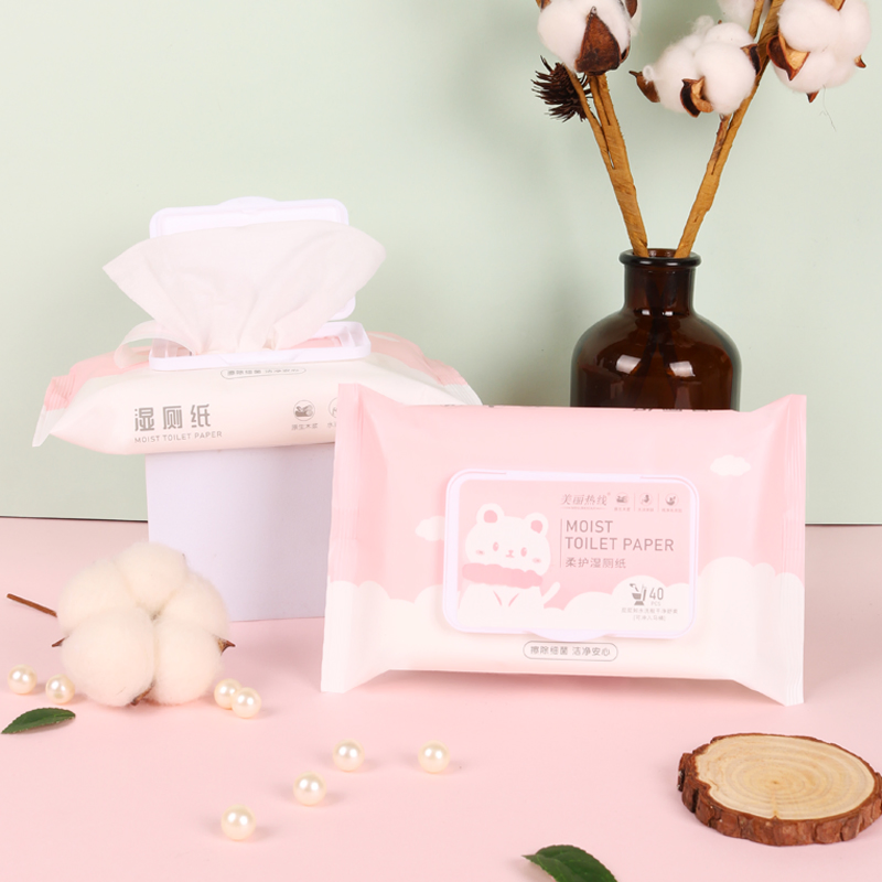 Flushable Toilet Wipes with Custom Logo and Tailored Packaging Solutions