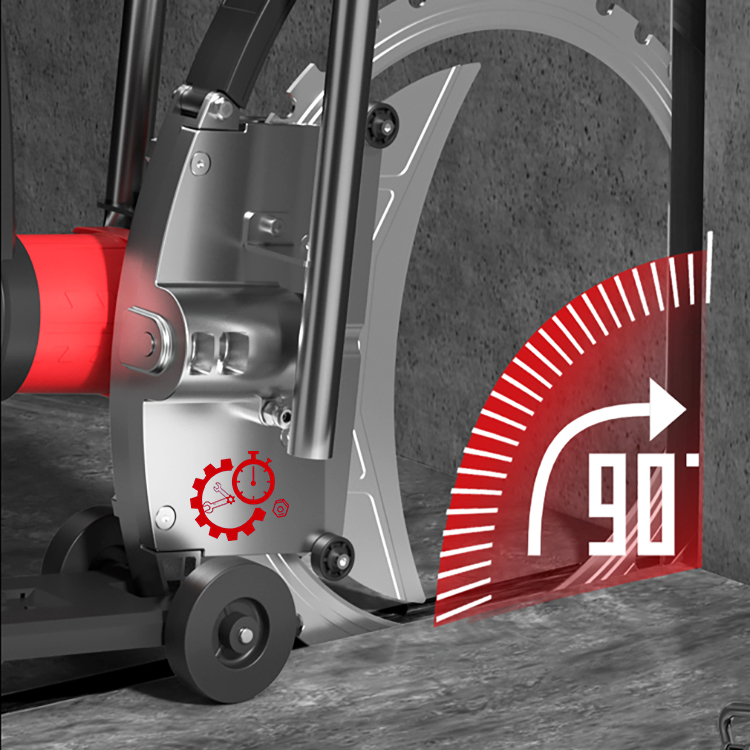 Reinforced Concrete Wall Cut High Power Industrial Handheld Electric Saw Cutting Machine